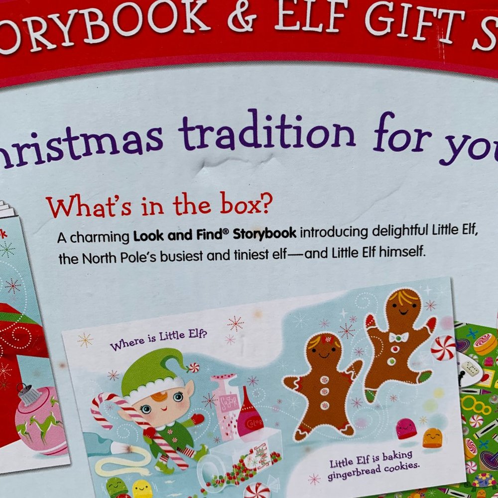 Little Elf Storybook & Elf Gift Set Elf Jingle Bell Doll Plush In Box NEW - Picture 5 of 12